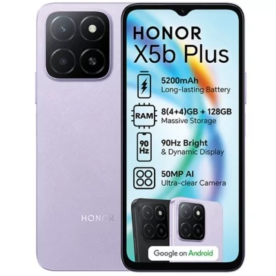 Globe Store - Smartphone Honor X5b Plus 4Go 128Go Violet - N°1 du High-Tech en Tunisie !