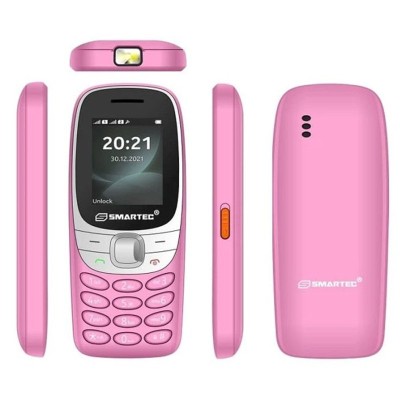 Globe Store - Téléphone Portable Smartec R6 Rose - N°1 du High-Tech en Tunisie !
