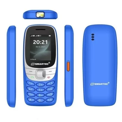 Globe Store - Téléphone Portable Smartec R6 Bleu - N°1 du High-Tech en Tunisie !