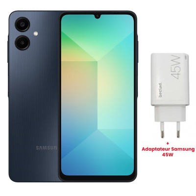 Globe Store - Smartphone Samsung Galaxy A06 4Go 128Go Noir - N°1 du High-Tech en Tunisie !
