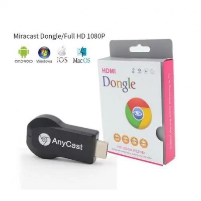 Globe Store - Récepteur Dongle TV AnyCast Google Chromecast 1080P - Wifi - N°1 du High-Tech en Tunisie !