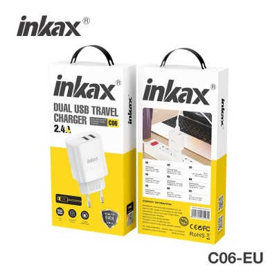 INKAX C06-UK 2.4A 2 USB-A...