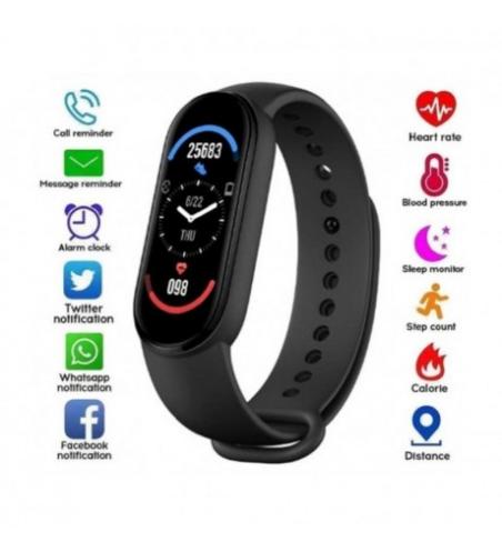 MONTRE CONNECTEE SMART BAND M6 NOIR 