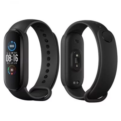 Globe Store - BRACELET CONNECTÉ XIAOMI MI BAND 5 - NOIR - N°1 du High-Tech en Tunisie !
