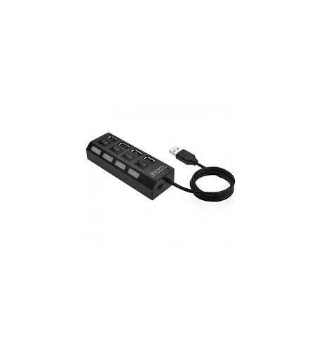 HUB USB 4 PORTS AVEC INTERRUPTEUR 
