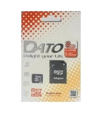 Carte Mémoire Micro SD DatoTek 8 Go - Class 10 