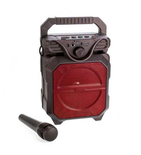 HAUT PARLEUR MOBILE ZQS 6119 BLUETOOTH AVEC MICRO FILAIRE - ROUGE 