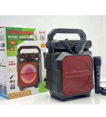 HAUT PARLEUR MOBILE ZQS 6119 BLUETOOTH AVEC MICRO FILAIRE - ROUGE 