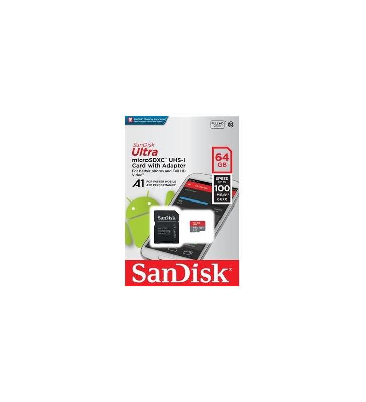 SanDisk Ultra microSDXC 64 Go + adaptateur SD - Carte mémoire - Garantie 3  ans LDLC