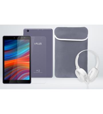 Globe Store GS - TABLETTE IPLUS OMEGA 7 / 3G / 1 GO / 32 GO / BLANC+ ETUI EN SILICONE + FILM DE PROTECTION + CASQUE BLUETOOTH SA