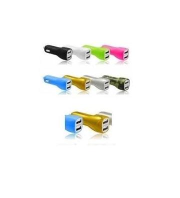 CHARGEUR VOITURE ALLUME-CIGARE ACQUA CY802 / 2USB 2,1A Chrome 