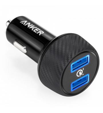Globe Store GS - Chargeur de Voiture Anker PowerDrive Speed 2 A2228H - Tunisie