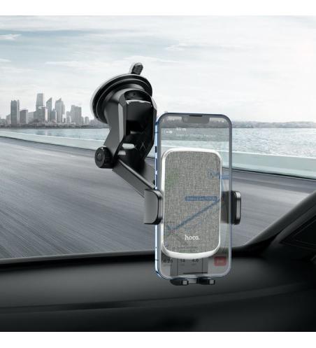 Hoco Support Télescopique de voiture pour Smartphones - Tableau de bord et pare-brise 