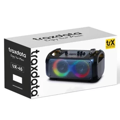 Globe Store - HAUT PARLEUR MOBILE TRAXDATA TRX-45 BLUETOOTH AVEC MICRO SANS FIL - NOIR - N°1 du High-Tech en Tunisie !