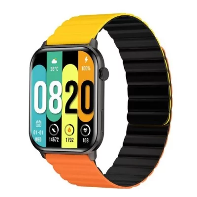 Globe Store - Montre Connectée KIESLECT Calling Watch KS - Orangé & Jaune - N°1 du High-Tech en Tunisie !