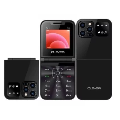 Globe Store - Téléphone portable Clever F10 Noir - N°1 du High-Tech en Tunisie !